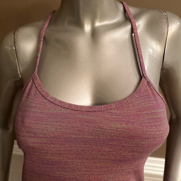 Lululemon Purple/Grey Racerback Tank Top Sz 8 - Picture 2 of 5